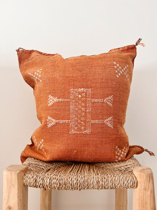 Cactus Silk Cushion Cover 50x50 | Orange #3