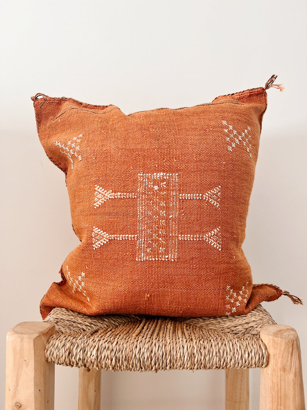 Cactus Silk Cushion Cover 50x50 | Orange #3