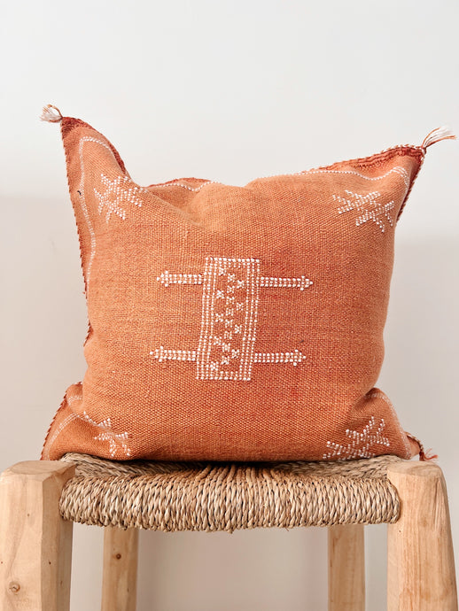 Cactus Silk Cushion Cover 50x50 | Orange #1