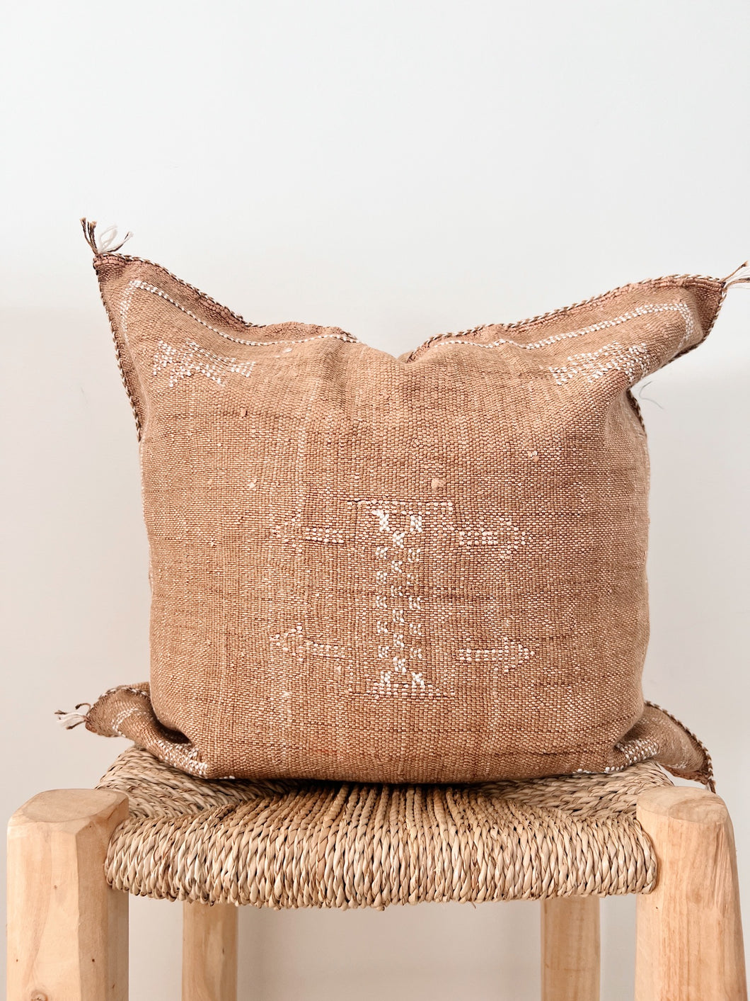 Cactus Silk Cushion Cover 50x50 | Chestnut