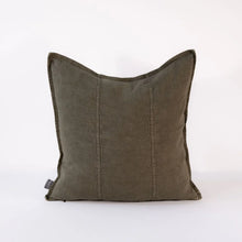 Load image into Gallery viewer, Luca Linen Cushion 50x50cm - Moss Green

