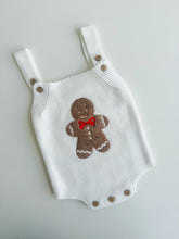 Load image into Gallery viewer, Gingerbread Sherpa Romper
