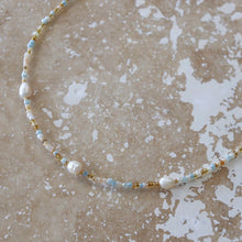 Load image into Gallery viewer, Exhale Necklace or Bracelet | Pebbly Beach Blue
