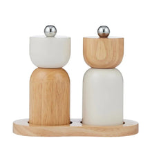Load image into Gallery viewer, Eta 3pc Wood S&amp;P Set 15x7cm | Ivory
