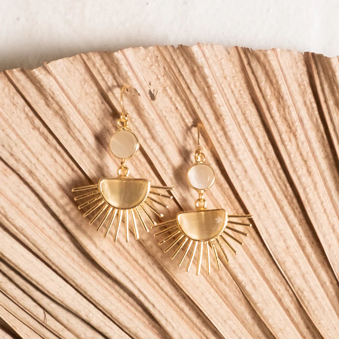 Eveli Sunray Drop Earrings