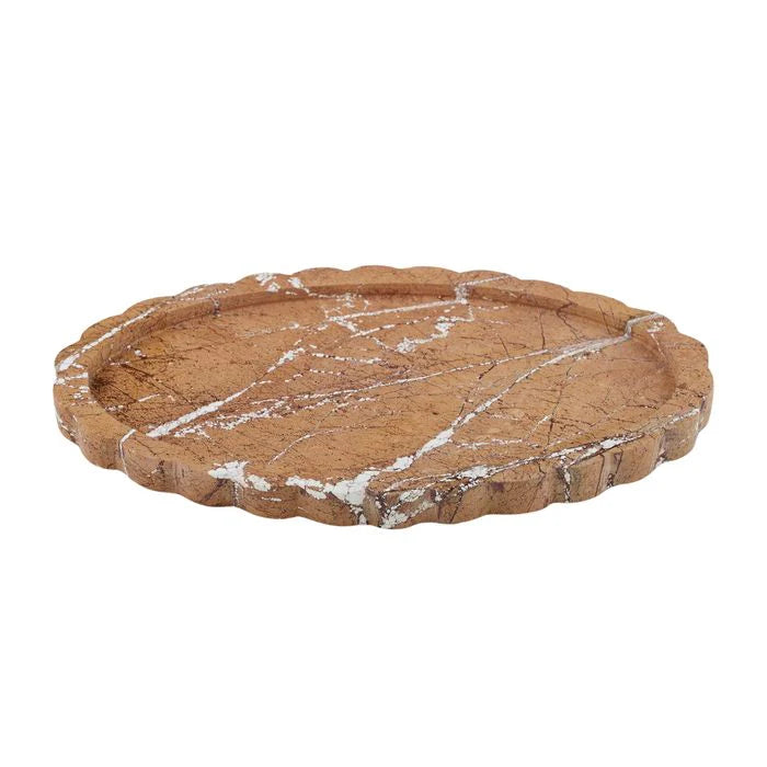 Florence Marble Tray | Brown
