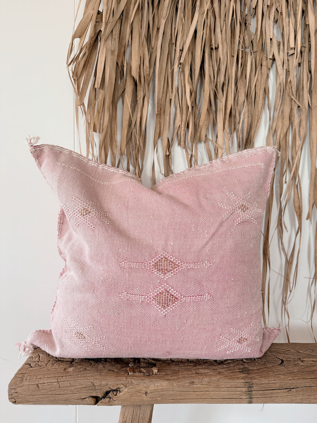 Cactus Silk Cushion Cover 50X50 | Faded Pink #2