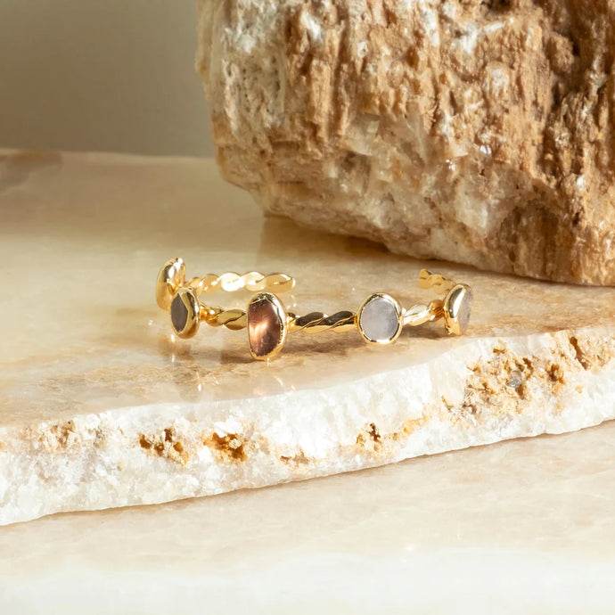 Galen Multi Stone Cuff Bracelet