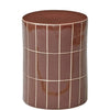 Boyd Ceramic Tile Stool - Chocolate