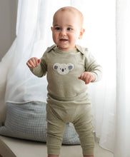 Load image into Gallery viewer, Organic Cotton Long Sleeve Bodysuit | Chenille Koala Bear
