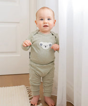 Load image into Gallery viewer, Organic Cotton Long Sleeve Bodysuit | Chenille Koala Bear
