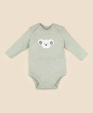 Load image into Gallery viewer, Organic Cotton Long Sleeve Bodysuit | Chenille Koala Bear
