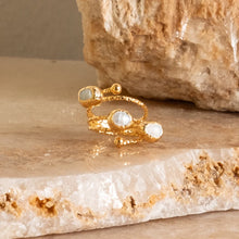 Load image into Gallery viewer, NITSA TRIPLE PEARL RING
