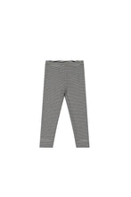 Load image into Gallery viewer, Organic Cotton Fine Rib Legging - Jean Stripe Onyx
