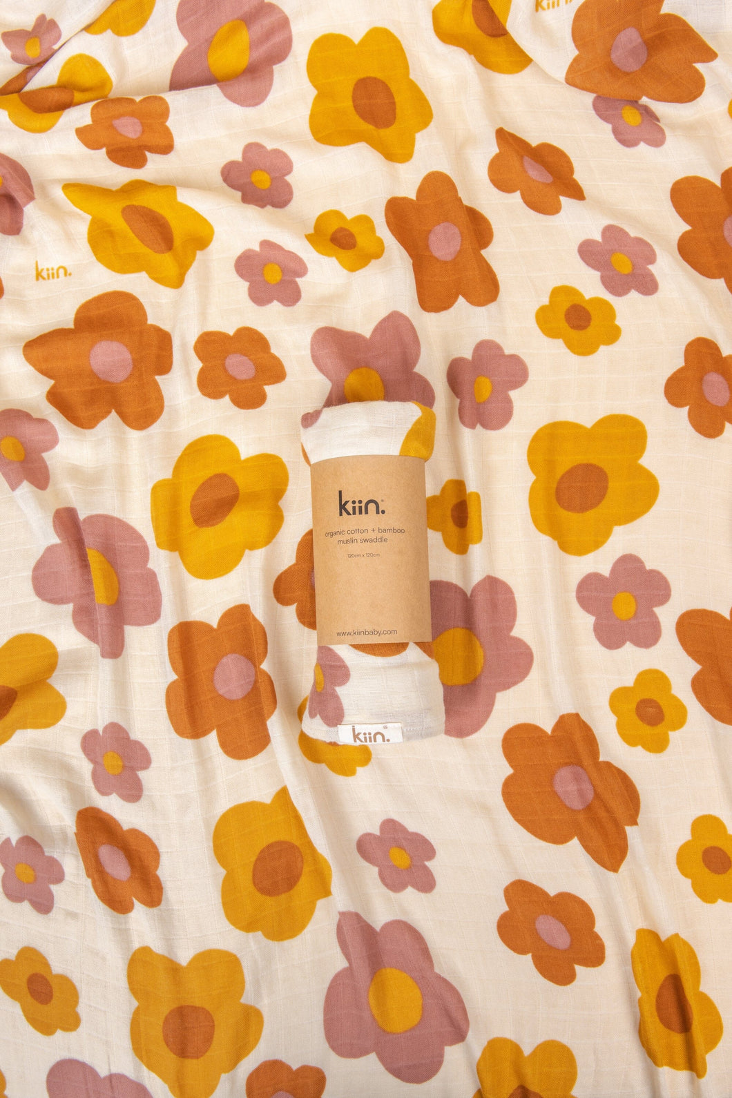 Organic Muslin Swaddle | Bloom