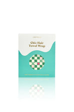 Load image into Gallery viewer, RIVA Hair Towel Wrap | Green Check
