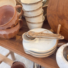 Load image into Gallery viewer, Collection of ceramic and wooden items on a wooden shelf
