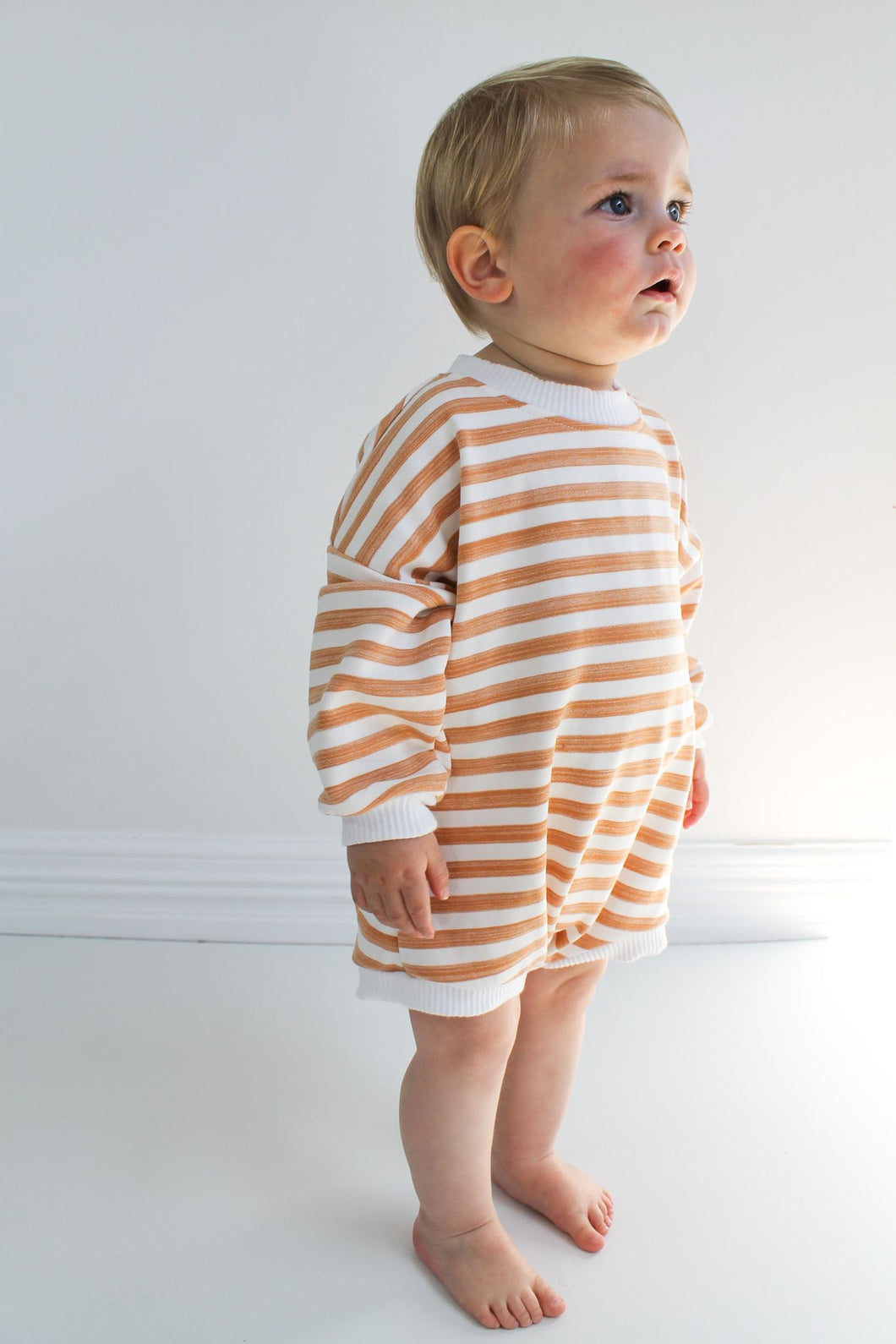 Pip & Lenny | Vintage Cosy Romper - Clay 