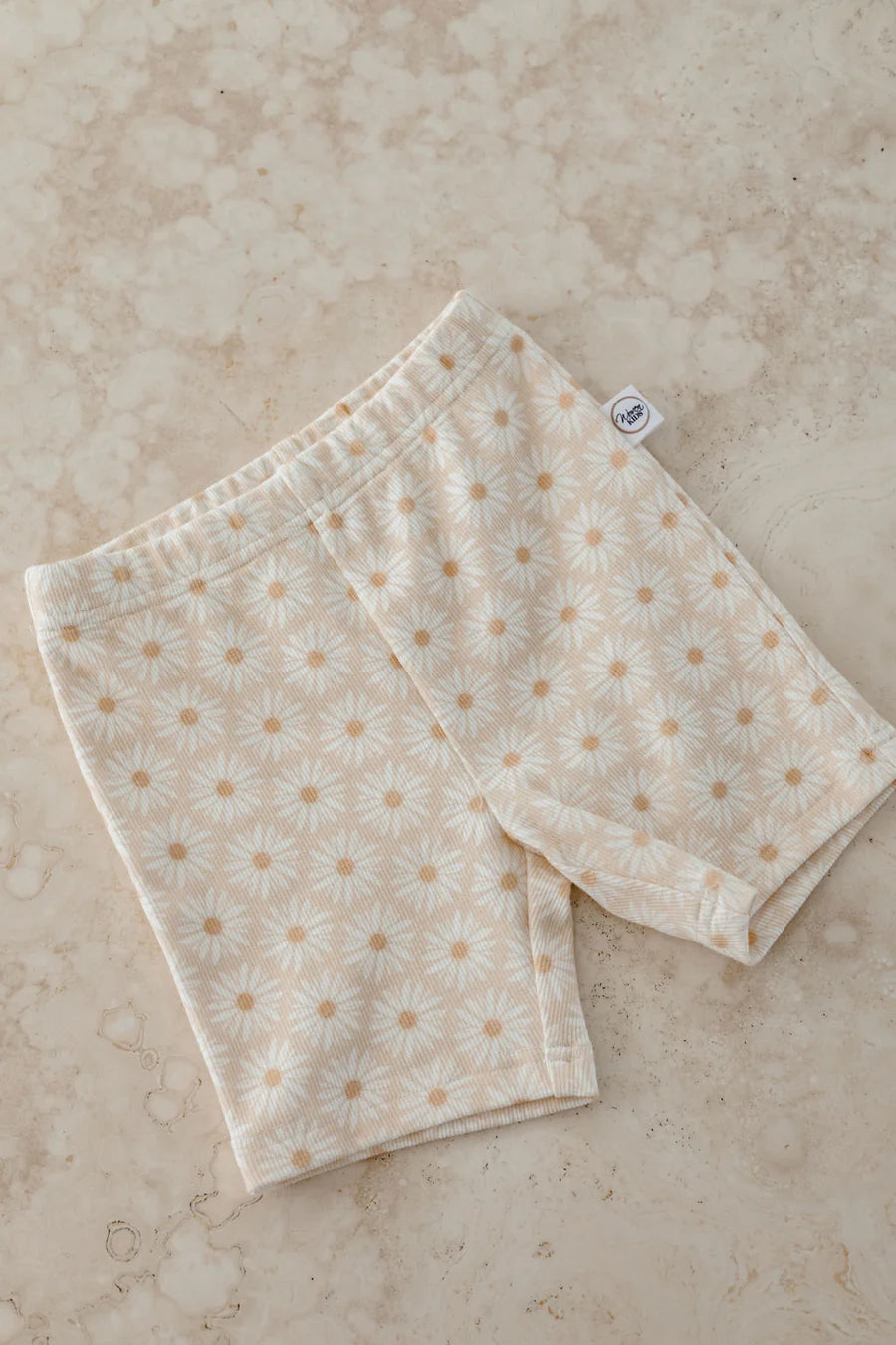 Ribbed Daisy Bike Shorts