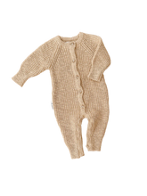 Load image into Gallery viewer, Ziggy Lou - Classic Knit Romper | Wheat 
