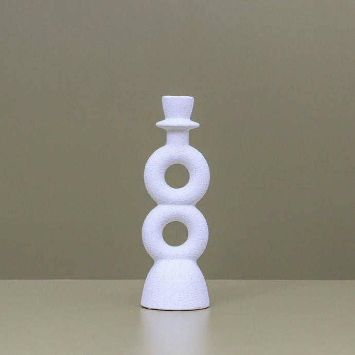 Adolfo Candlestand White | Medium