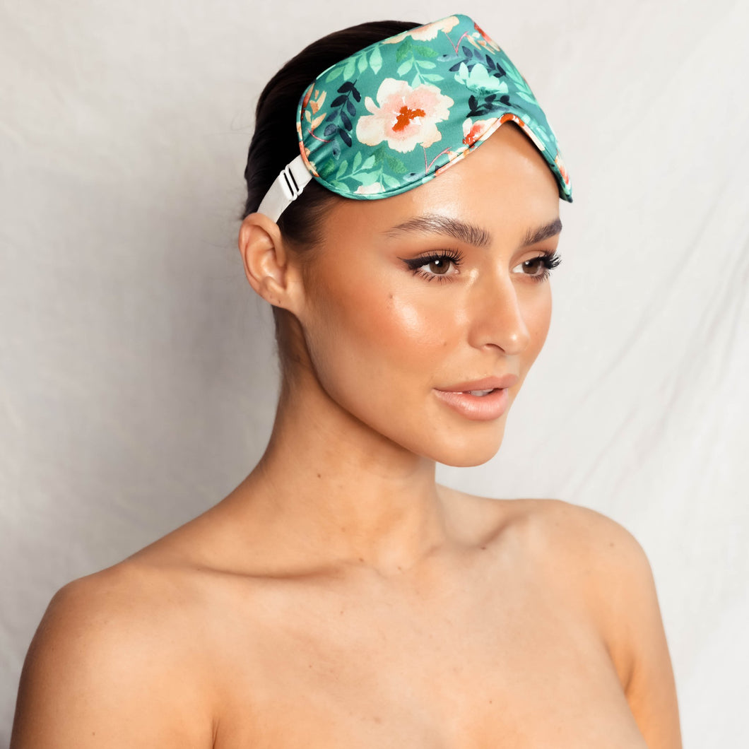 Chloe Eye Mask | Poolside Peony