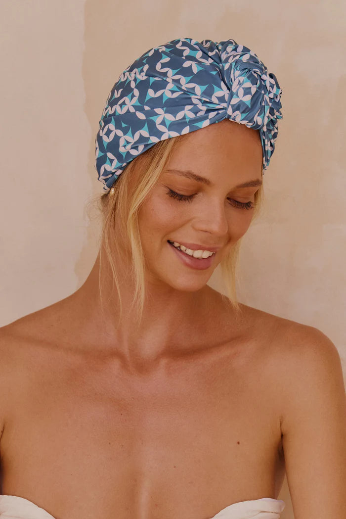 Dahlia Shower Cap | Emerald Geo