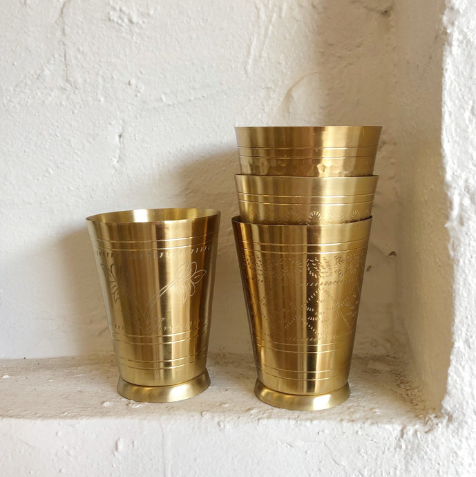 handmade Brass Lassi Cup