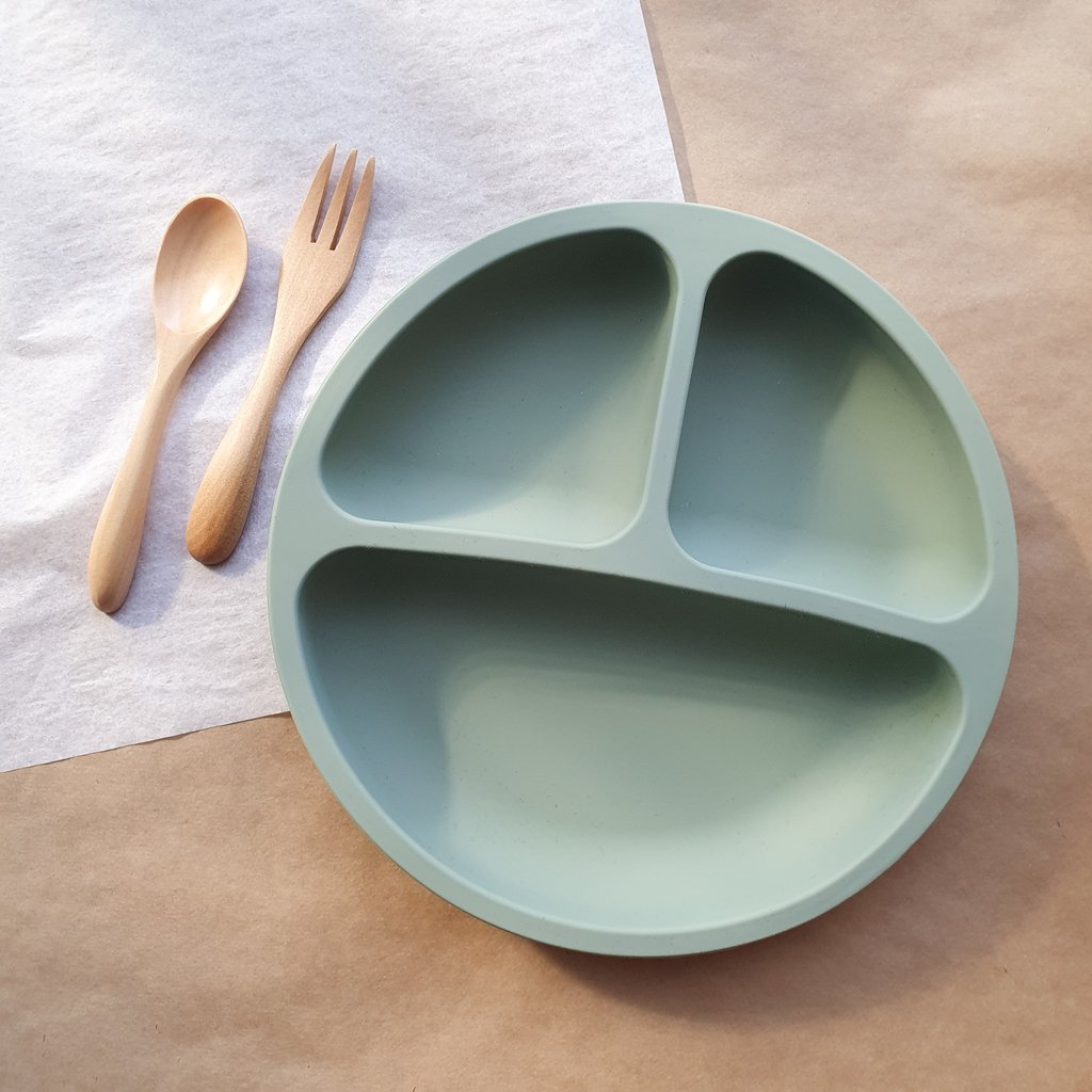 Silicone Divided Plate | Sage
