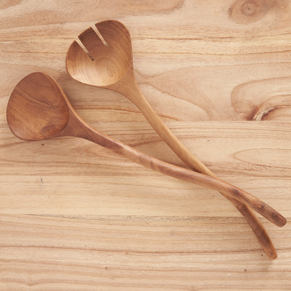 Tandi Teak Salad Servers