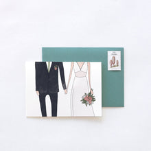 Load image into Gallery viewer, Wedding Man &amp; Woman Greeting Card
