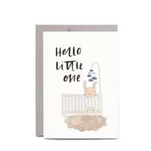 Load image into Gallery viewer, Baby Crib Greeting Card
