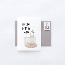 Load image into Gallery viewer, Baby Crib Greeting Card
