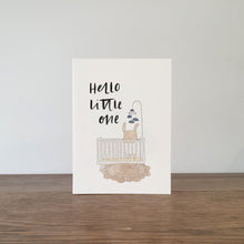 Load image into Gallery viewer, Baby Crib Greeting Card
