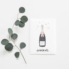 Load image into Gallery viewer, Congrats Champagne Greeting Card
