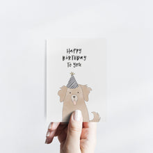 Load image into Gallery viewer, Birthday Dog Greeting Card
