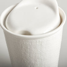 Load image into Gallery viewer, It’s a Keeper Ceramic Cup Tall | White Linen
