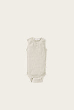 Load image into Gallery viewer, Organic Essential Singlet Bodysuit | Oatmeal Marle
