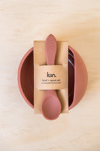 Load image into Gallery viewer, Silicone Bowl + Spoon | ROSEWOOD
