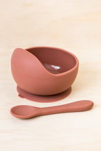 Load image into Gallery viewer, Silicone Bowl + Spoon | ROSEWOOD
