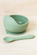 Load image into Gallery viewer, Silicone Bowl + Spoon | SAGE

