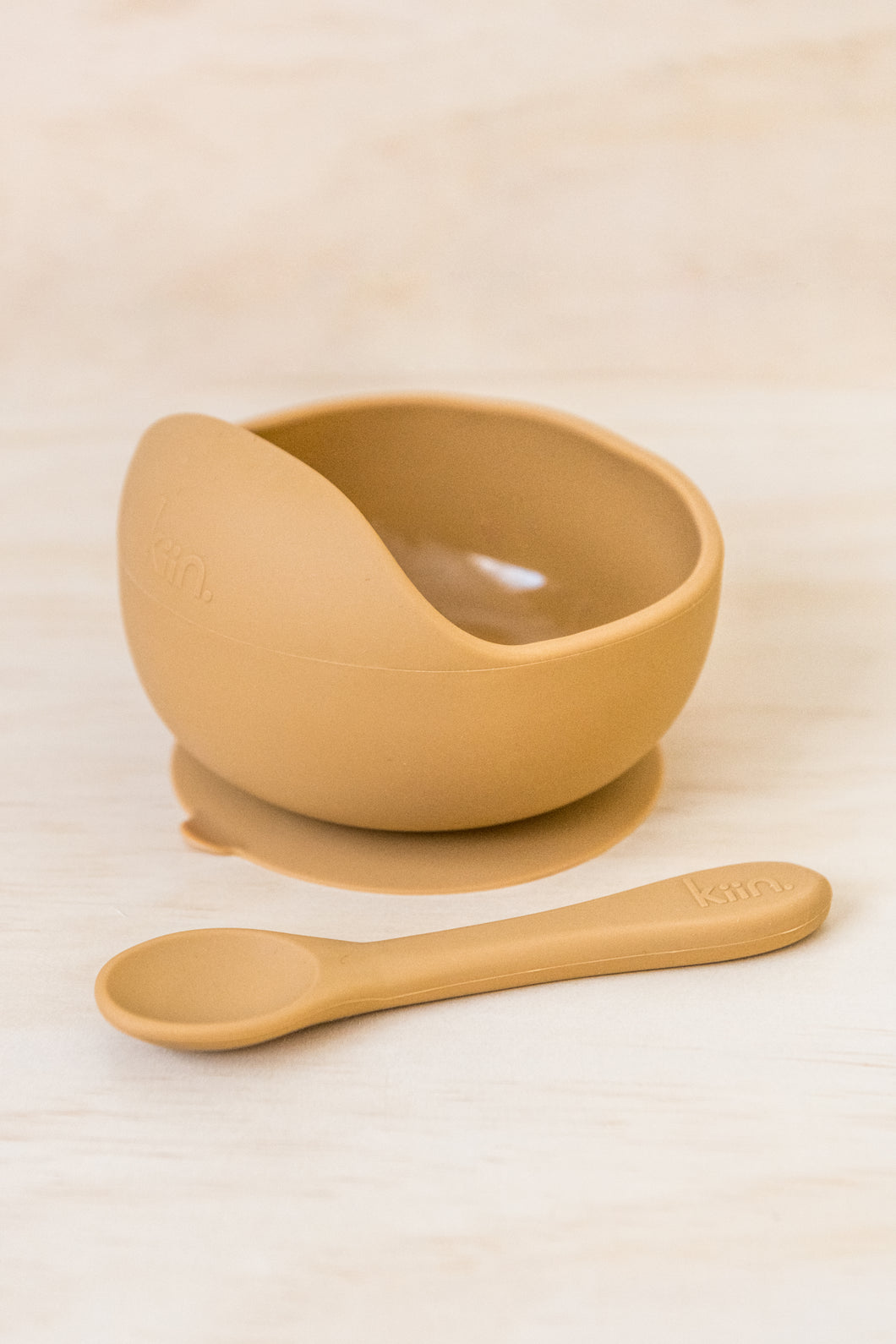 Silicone Bowl + Spoon | TAN