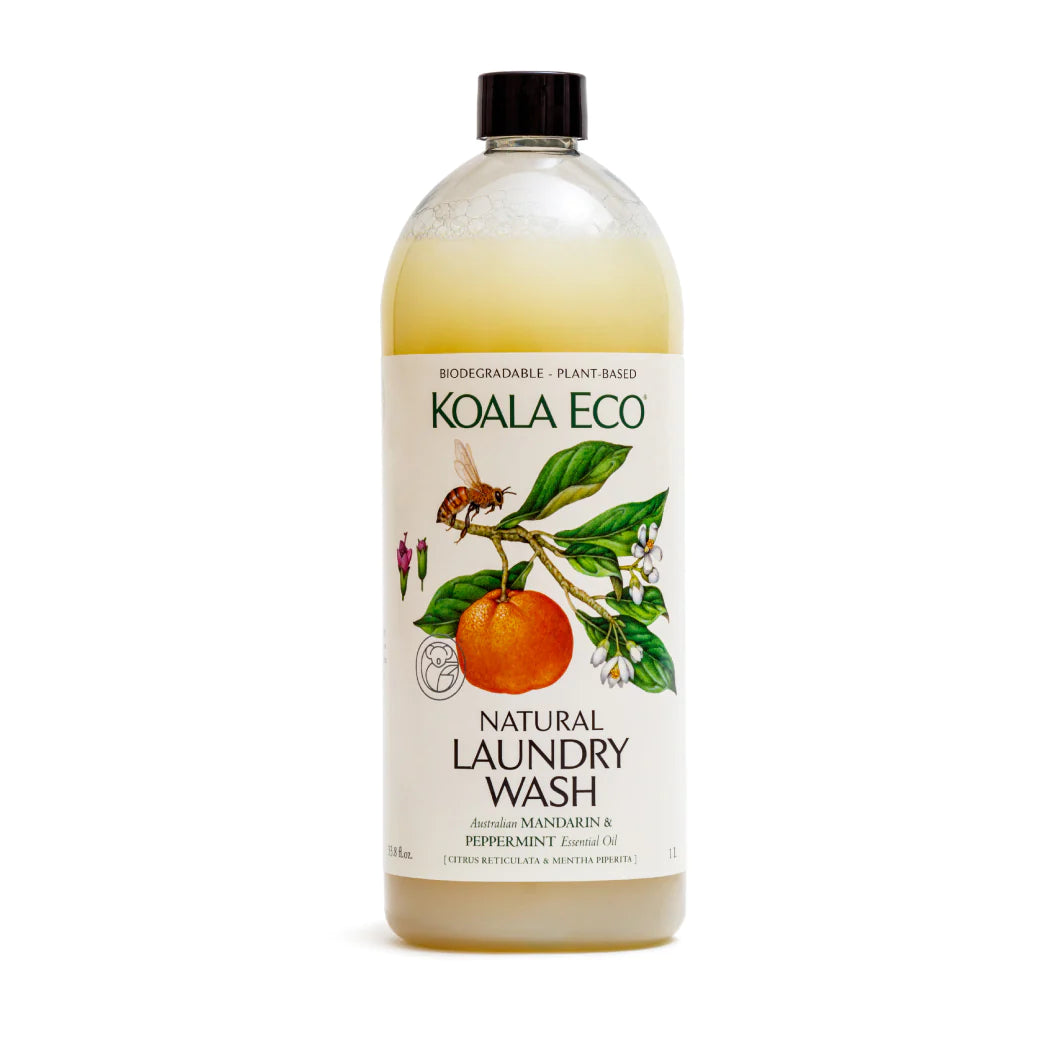 Natural Laundry Liquid - Refill 1L | Mandarin & Peppermint