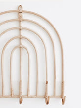 Load image into Gallery viewer, Rainbow Rattan Wall Hooks
