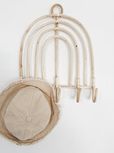 Load image into Gallery viewer, Rainbow Rattan Wall Hooks
