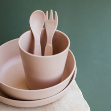 Load image into Gallery viewer, Kids Bamboo Dinnerware Everyday Set | DUSTY
