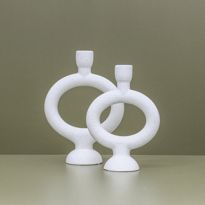 Thea Candlestand White | Tall