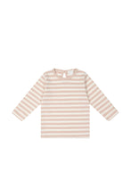Load image into Gallery viewer, Jamie Kay Bella Pima Cotton Top - Rose Dust Stripe
