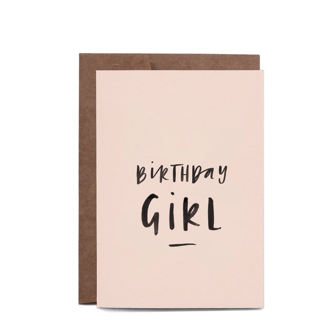 birthday girl greeting card