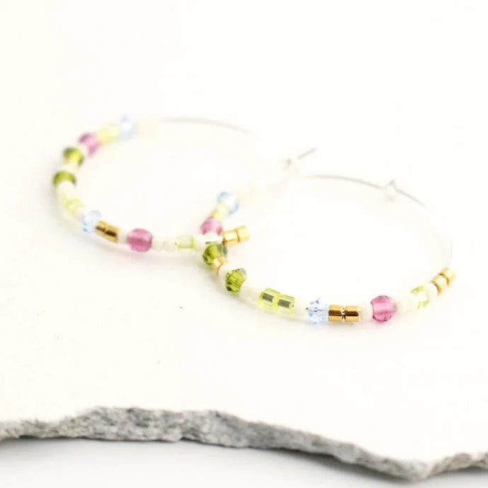 candy hoop earrings